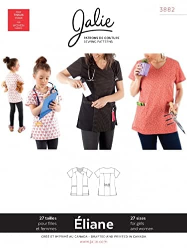 Jalie Sewing Pattern 3882 Tops 27 Sizes