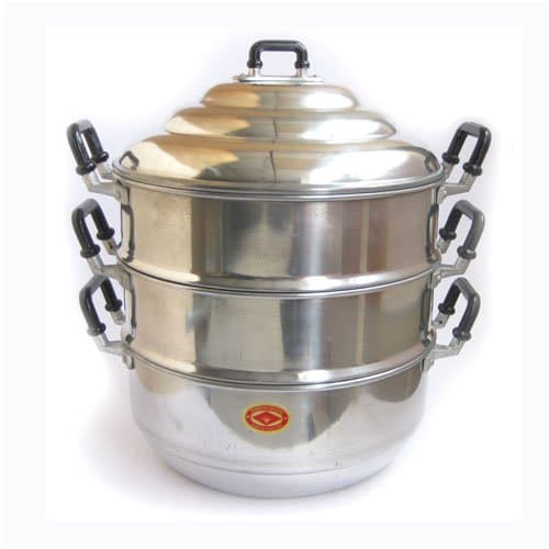 3 Tier Aluminium Steamer - 36cm Diameter