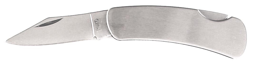 Ruko 2-Inch Blade Gent Folding Knife with Plain Edge Stainless Steel Handle (1.56-Oz.)
