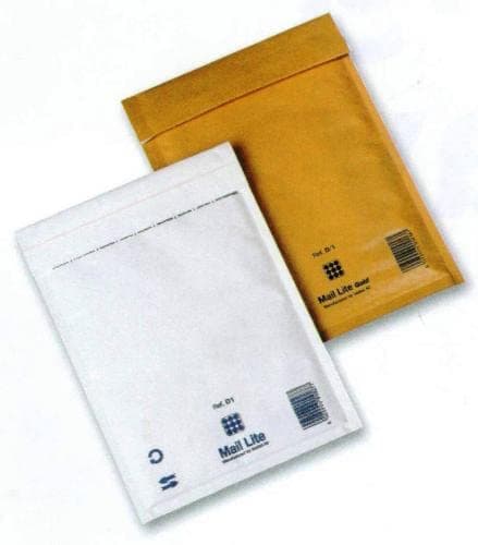 100 x Mail Lite Gold E/2 Postal Bags ~ Mailer Padded Envelopes ~ 260mm x 220mm