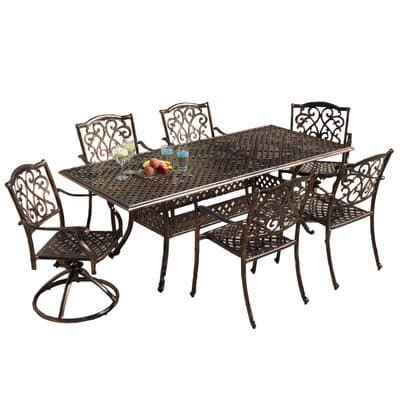 NFusion Vallarta 7 Piece Expandable Dining Set
