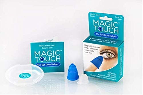 Magic Touch Eye Drop Applicator - Easy and Hygienic Eye Dropper Guide for Dry Eye Relief and Precise Application, with Free Travel Case