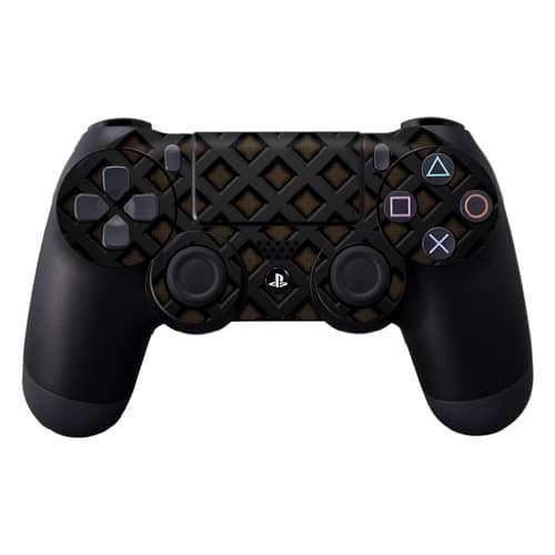 MightySkins Skin Compatible with Sony PS4 Controller - Black Wall | Protective, Durable, and Unique Vinyl Decal wrap Cover | Easy to Apply, Remove, and Change Styles | Made in The USA