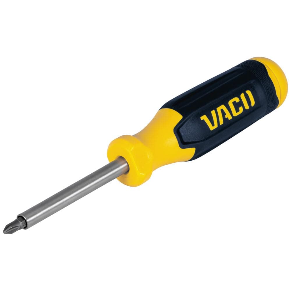 VACO 1230 3-in-1 Multi-Bit Screwdriver, Impact Driver Ready, Rare-Earth Magnetic Screwdriver with Comfort Handle