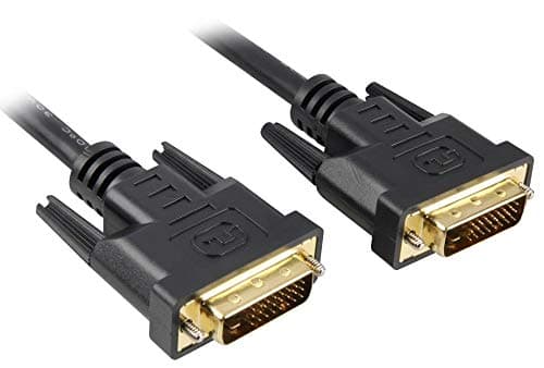 DVI Connection Cable 5 m Dual Link DVI-D (24 + 1) Male to Male Digital Full HD 1080p Maximum Resolution 2560 x 1600 Pixel 60Hz Colour Black