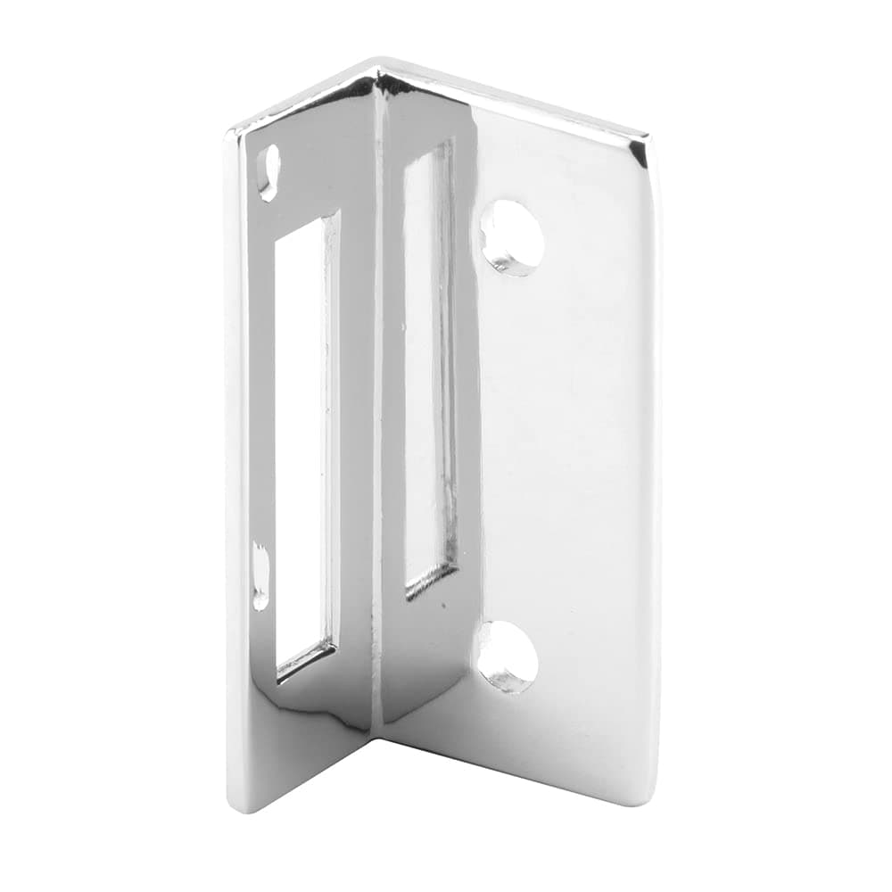 Prime-Line 656-6536 Keeper for Slide Latch, 2-1/2 In. Cast Zamak, Chrome Plated, Inswing (Single Pack)