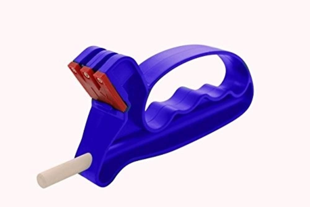 Hand Held Scissors Sharpener Deal - Knife and Scissor Sharpener with Removable Ceramic Rod. Safely and Quickly Restore Your Favorite Dull Scissor and Knives Back to Precision Cutting Instruments.