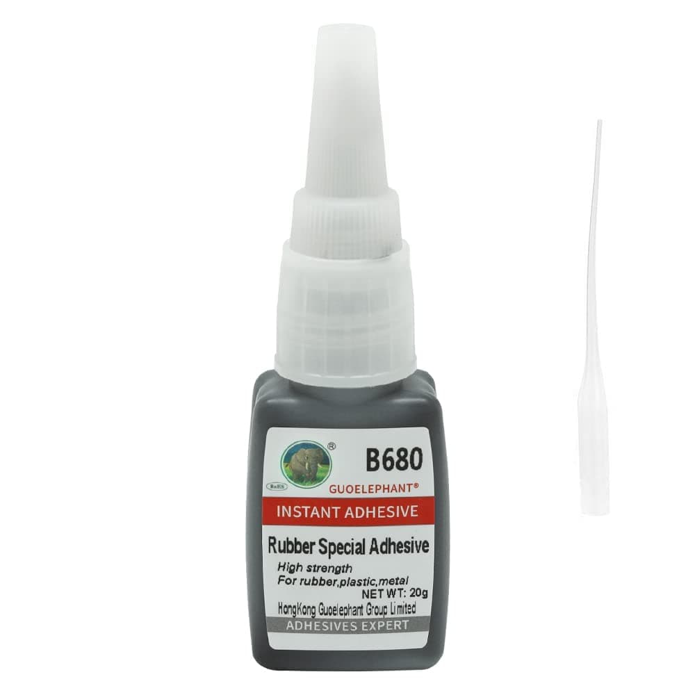Rubber Glue B680,Rubber Adhesive,for bonding Between Rubber and Rubber,Rubber and Other Material.Instant Super Glue for Rubber,tire,DIY Craft,Rubber Edge,Rubber Tube,etc.