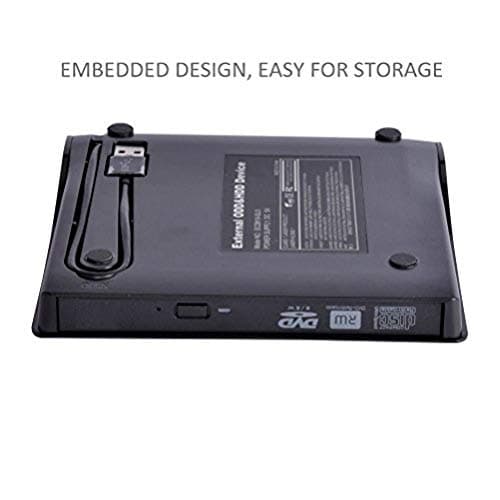 USB 3.0 External CD DVD Drive DVD RW CD RW DVD CD Burner Rewritable Optical DVD Drive for Laptop Windows 10, Desktop, MAC Portable CD DVD Drive (DVD RW Drive)