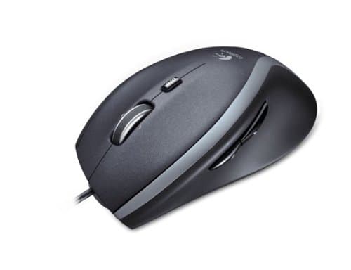 Logitech M500 Corded Laser Mouse Soft Side Grips Forward/Back Buttons Hyper-Fast Scrolling Ref 910-001203Carbon Neutral Certified by SCS Global Services