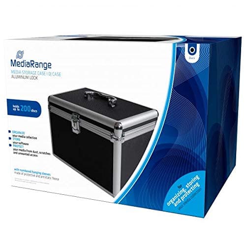 MEDIARANGE BOX71 Case 200 CDs/DVDs black