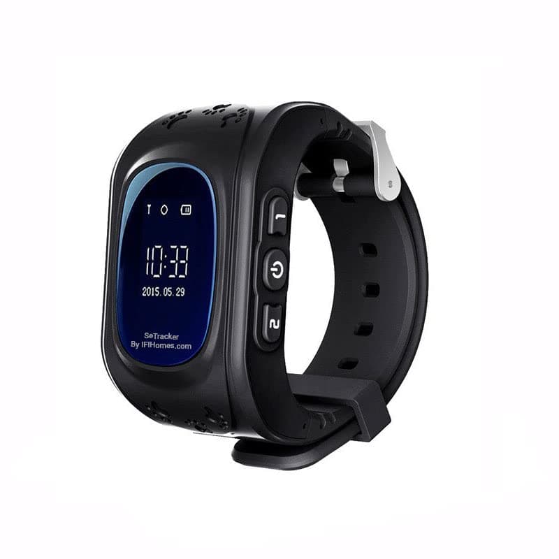 SeTracker Voice Calling & Tracking Watch | Two-Way Call | SOS Call | Micro Size SIM Card Supported | Smartphone Control (Android/iOS) - Black