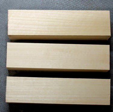 Three Basswood Pratice Blocks