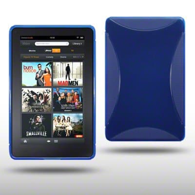 AMAZON KINDLE FIRE TABLET TPU GEL CASE BY CELLAPOD CASES BLUE