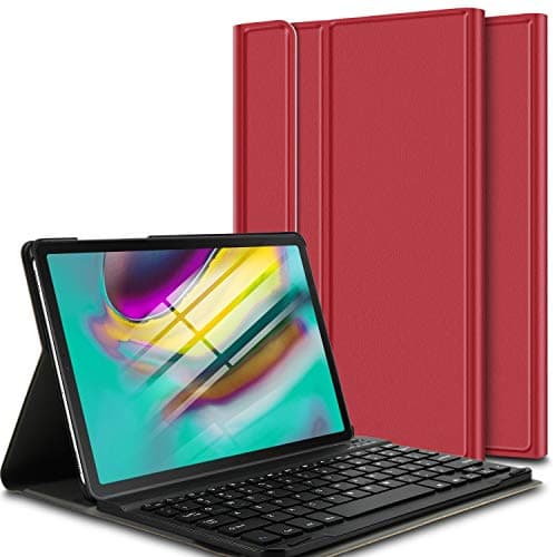 Luibor Keyboard Case for Samsung Galaxy Tab S5e Front Prop Stand Case with Removable Wireless Keyboard for Samsung Galaxy Tab S5e SM-T720 (Wi-Fi) SM-T725 (LTE) 10.5 inches 2019 Release(Red)