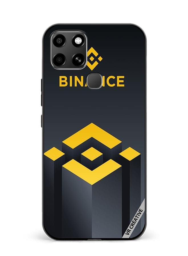 VR Creative Protective Case Cover For Infinix Smart 6 Binance Logo Design Multicolour NR601209
