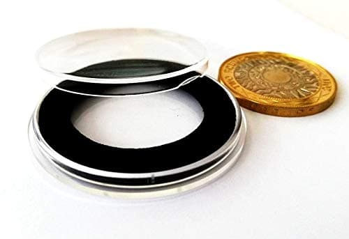 UK-Delightech12 pcs X Premium Clear Plastic Capsule Holder Insert Foam For £2 Pound Coin ( No Coin Included )