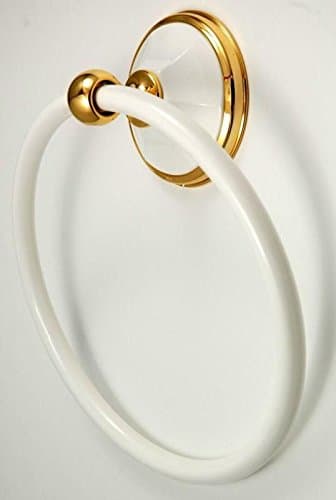 Hand Towel Ring"Topaz White Gold