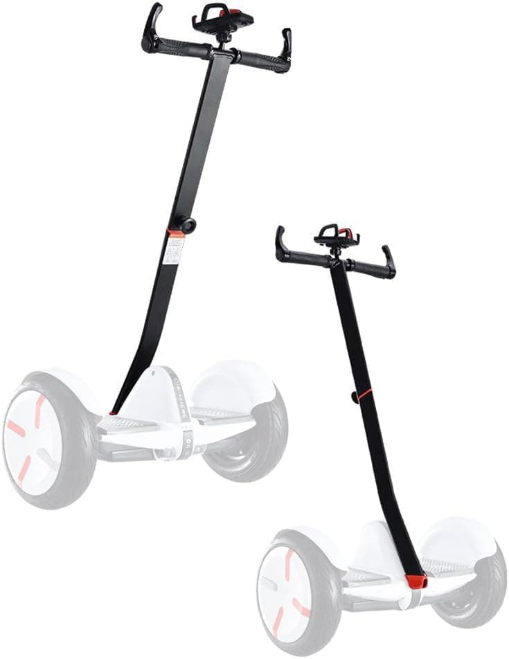 Scooter Handle Adjustable Handlebar for Segway Ninebot Mini PRO with Phone Mount, Release Knee Pressure Hand Lever Control (Black)