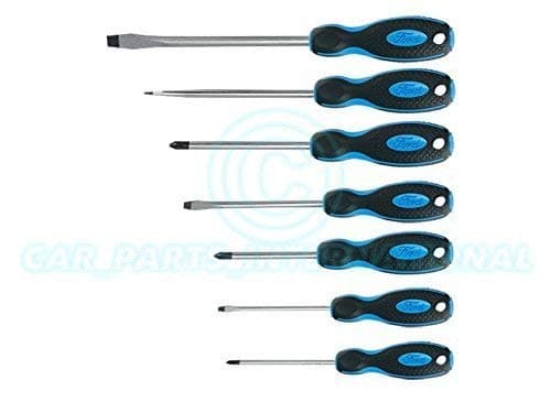FORD TOOLS 7pc Screwdriver Set - Slotted & Phillips (Flat and Star Head)