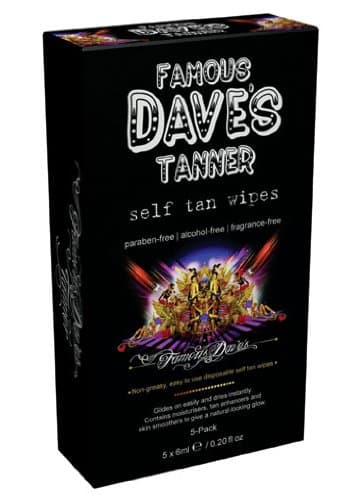 Famous Dave's Self Tan Wipes (5 Pack)