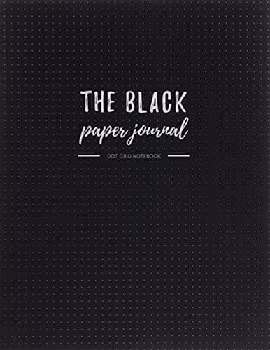 The Black Paper Journal | Dot Grid Notebook: 8.5x11" Dot Grid Black Paper (Black Journals) Paperback – March 4, 2019