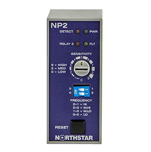 NP2 24 Volt Vehicle Loop Detector with Harness White in Color with Blue Face by MMTC