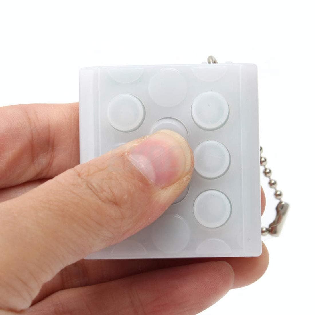 Endless Pop Pop Infinite Bubble Wrap Relieve Stress Key Chain Squeeze Novelty Toys