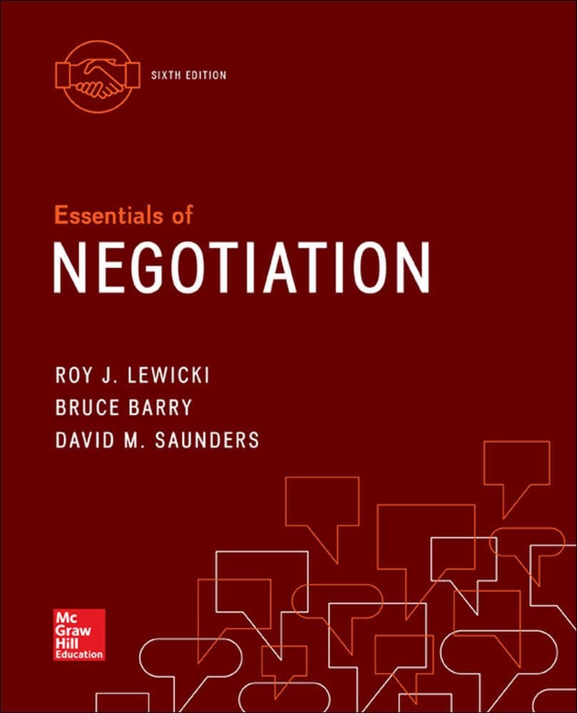 Essentials of Negotiation (IRWIN MANAGEMENT)