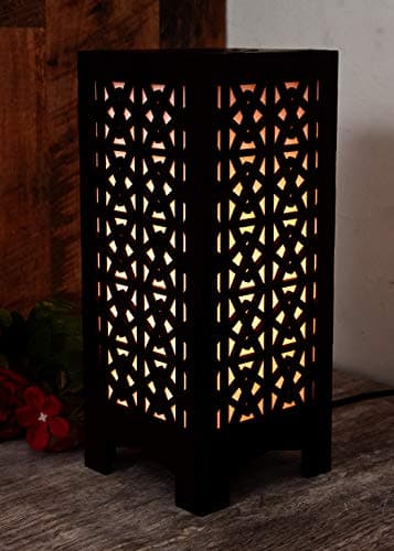 Zuper Wooden Led Table Lamp with Creative Design,Suitable for Bedside,Drawing Room,Lobby A42