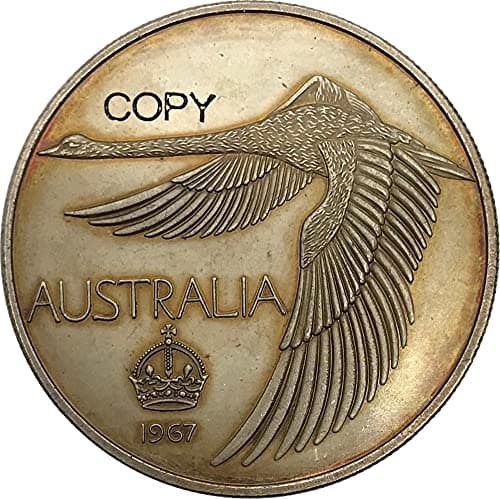 qingfeng Australia 1 One Dollar Pattern 100 Crown Goose Dollar 1967 Cupronickel Plated Silver Copy Coin Commemorative Coins