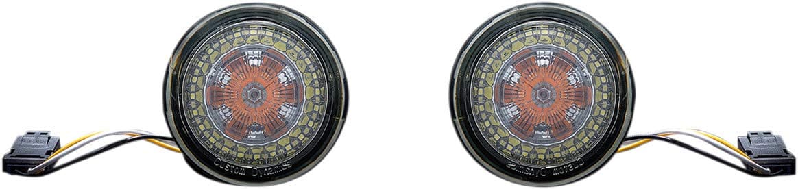 Custom Dynamics ProBEAM Amber/White Dynamic Ringz with Smoke Lens