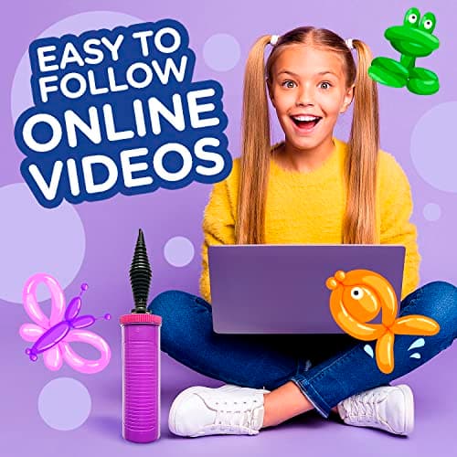 Learn & Climb DIY Animal Making Starting Kit + Create 30 + Sculptures+ 100 Balloons + Pump+ DVD + Instruction Book