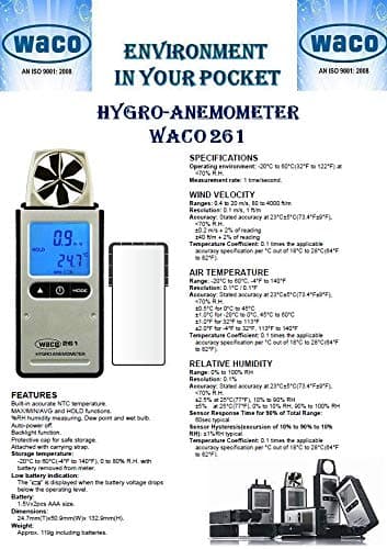 Lutron Waco 261 Electronic Hygro Anemometer