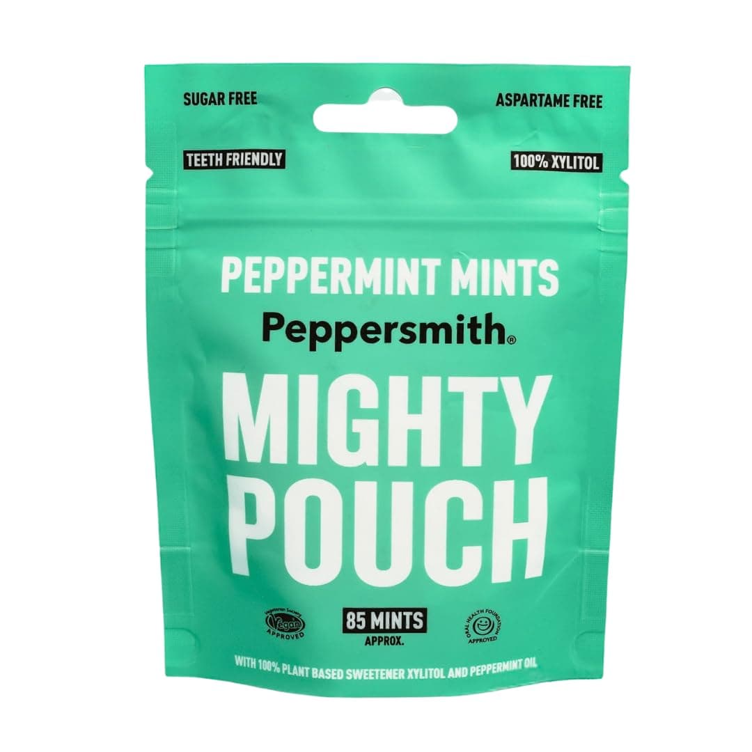 Peppersmith 100% Xylitol Mints Peppermint, 60 GR