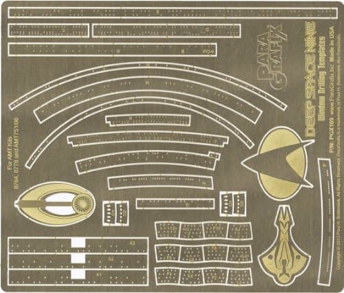 ParagrafixDeep Space Nine Window Drilling Templates Photoetch Set PGX169