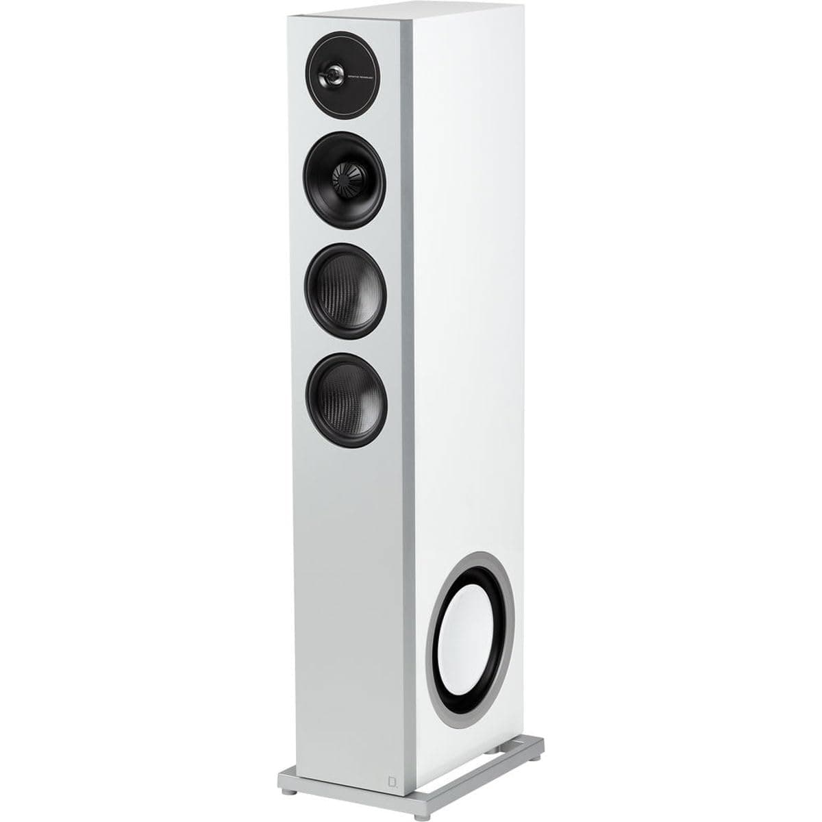 Definitive Technology D17 Demand Series Modern High-Performance 3-Way Tower Speaker (Left-Channel) - Single, White | Dual 10” Passive Bass Radiators