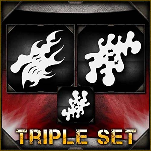 Fire Storm 1 AirSick Airbrush Stencil Template