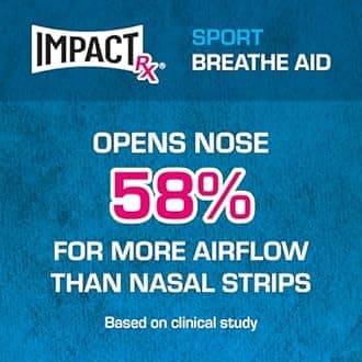 Sport Intra-Nasal Breathe Aids from SleepRight Breathing Aids for Sports Nasal Dilator for Athletes (2-Pack)