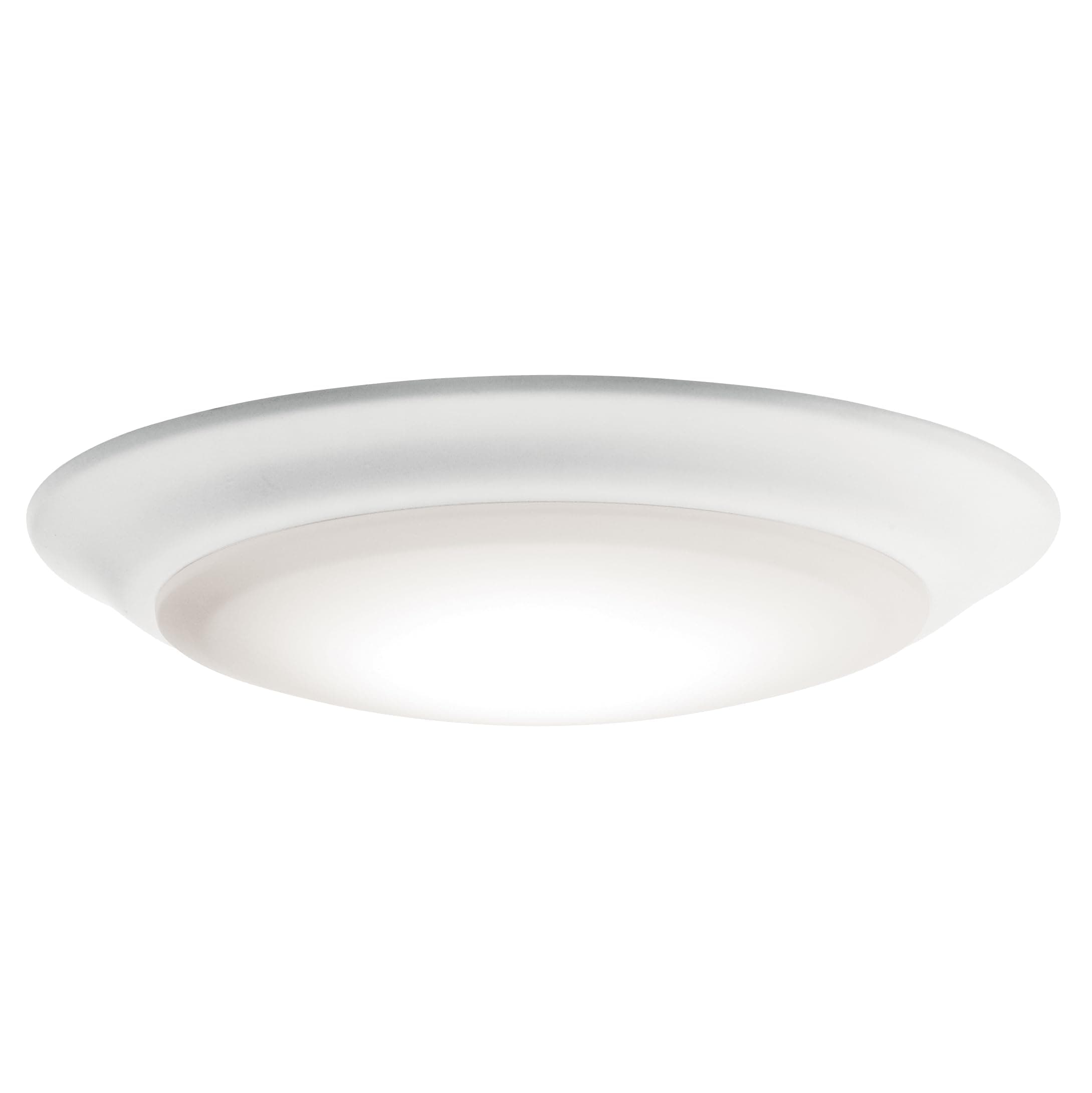 Gen I LED Downlight in White, 7.5" Ceiling Flush Mount Interior Dimmable Light, 3000K, (7.5" x 1.5"), 43846WHLED30
