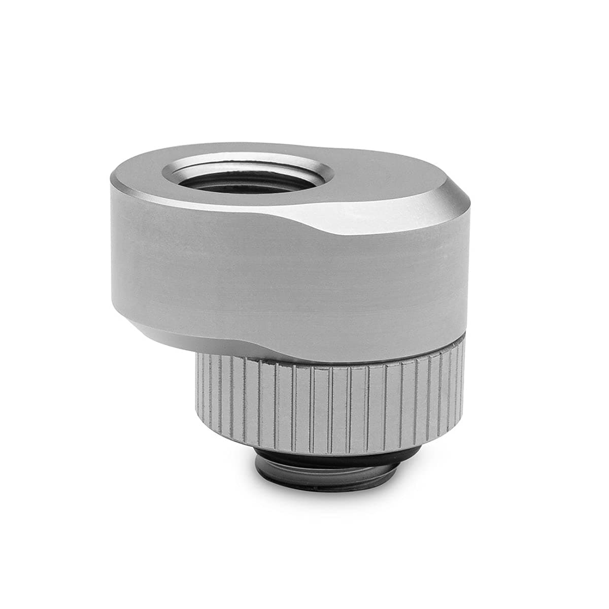 EKWB EK-Quantum Torque Rotary Offset Adapter Fitting, 7mm, Satin Titanium