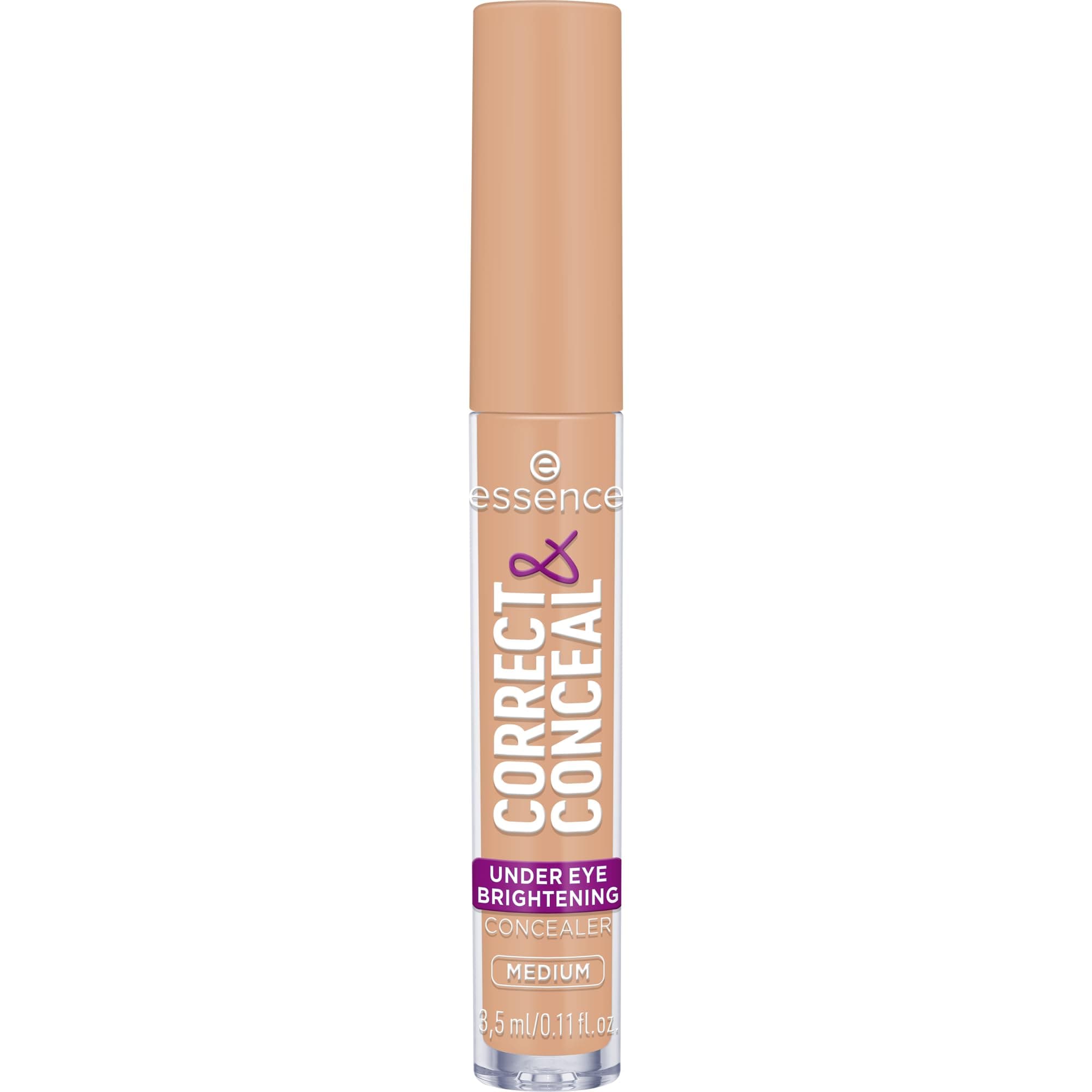 Correct & Conceal Under Eye Brightening Concealer | Easy Application, Lightweight, Buildable, Infused with Aloe Vera | Vegan & Cruelty Free (20 | Medium)