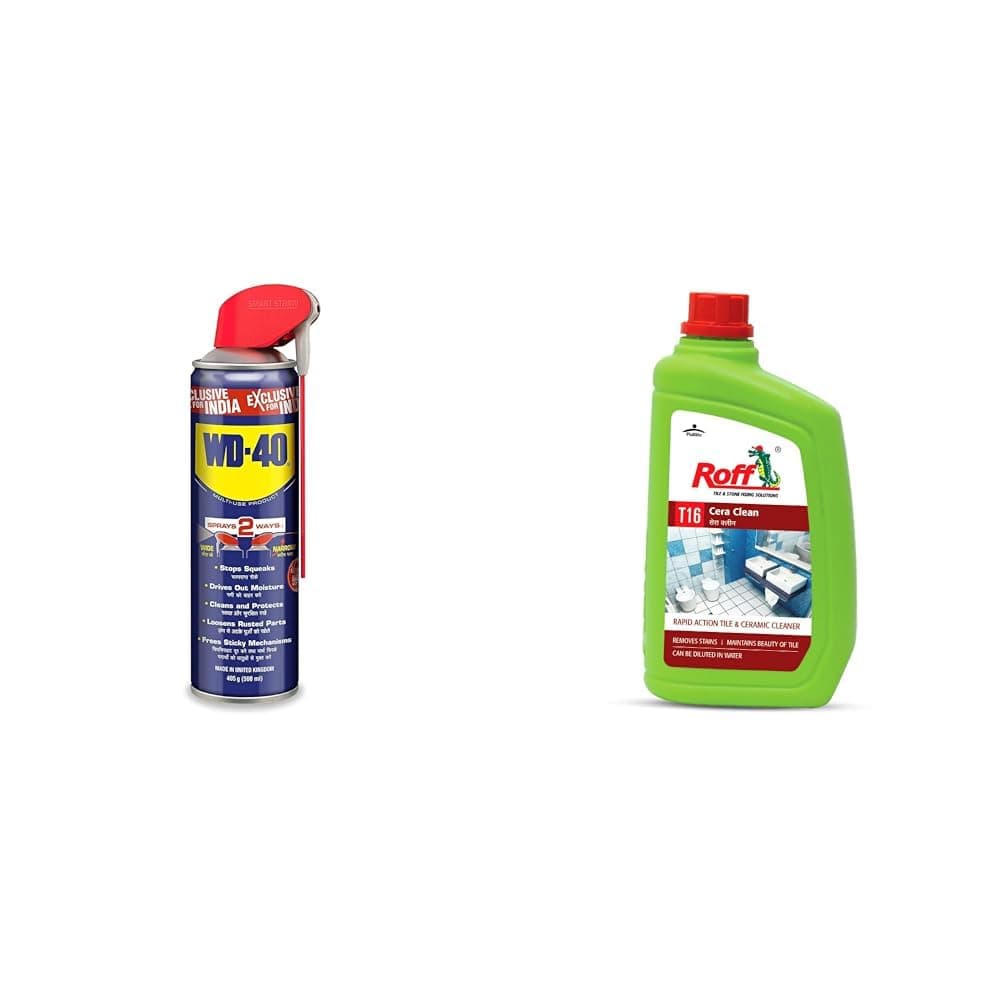 WD-40 Smart Straw 500ml | Multipurpose Spray to Clean Rust, Limescale, Jams, Stains, Hinges, Chains combos