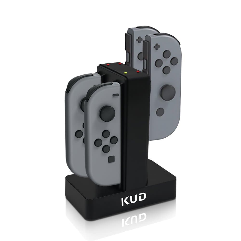 KUD Joy-Con Charging Dock For Nintendo Switch Joy-Cons ，Joy Con Charging Holder for Nintendo Switch