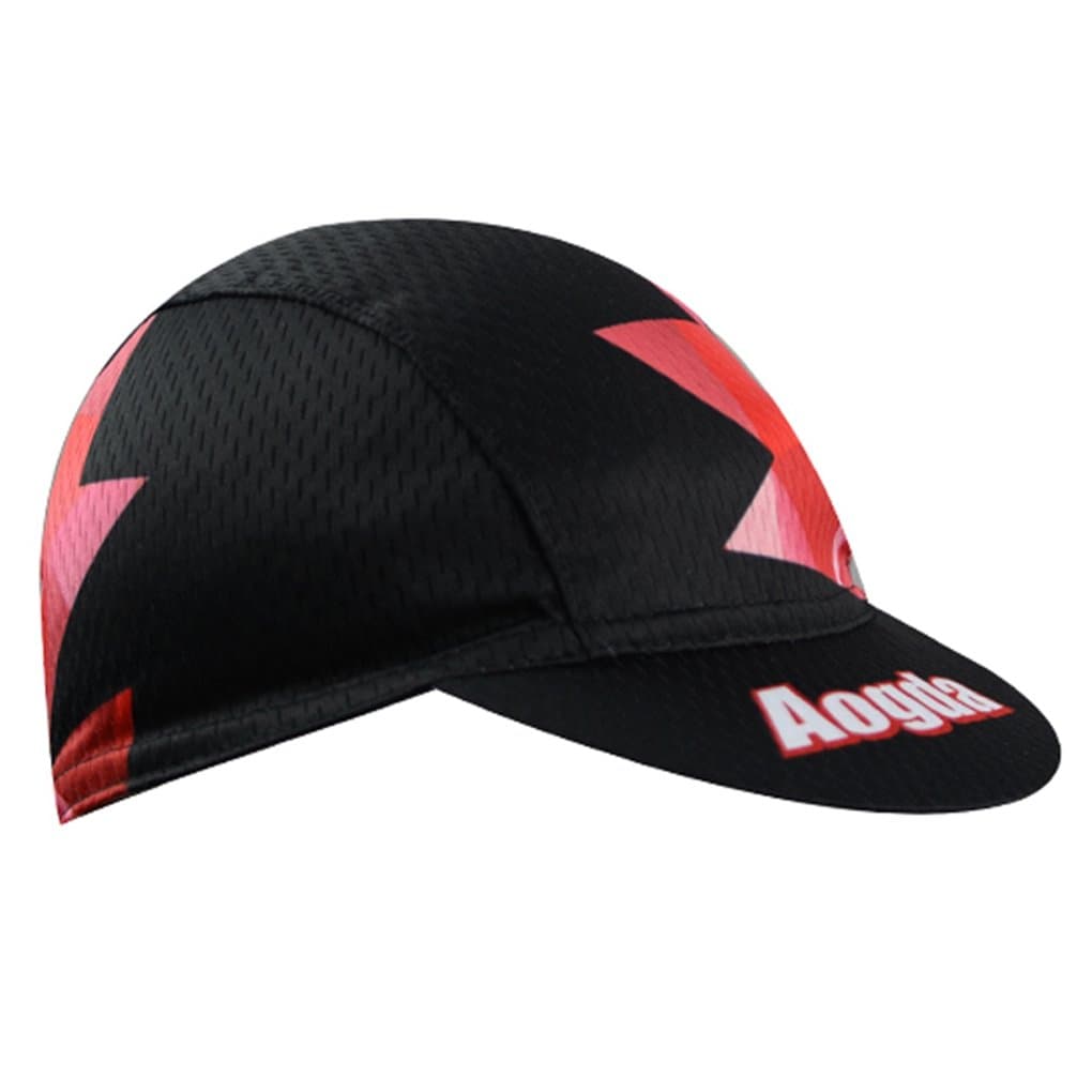 YIDUN Polyester Cycling Cap Sweat Wicking Debris Red