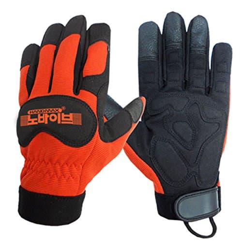 HandMax No-VIB Anti Vibration Impact Protection Multi-purpose Work Gloves (Large)