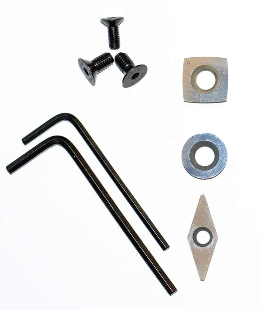 Carbide Tipped Woodturning Chisel Tips (3 Tips ONLY) (UK Tools)