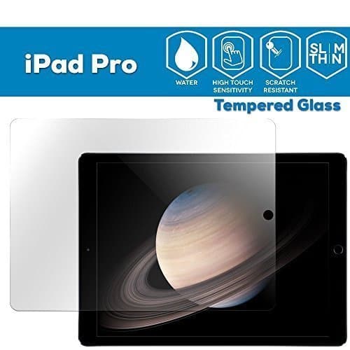 iPad Pro Screen Protector, GLAZZ 0.33mm Tempered Glass Screen Protector for iPad Pro (Made From Real Tempered Glass, Shatterproof, 2.5d Rounded Edges and Oleophobic Coating)(For 12.9-inch iPad Pro Only)