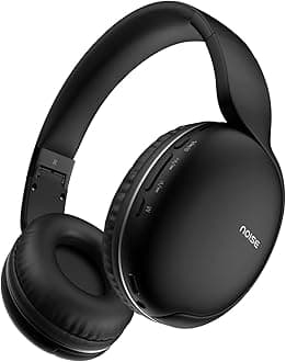 Noise Two Wireless On Ear Headphones with 50 Hours Playtime, Low Latency(up to 45ms), 4 Play Modes, Dual Pairing, BT v5.3 (Bold Black)