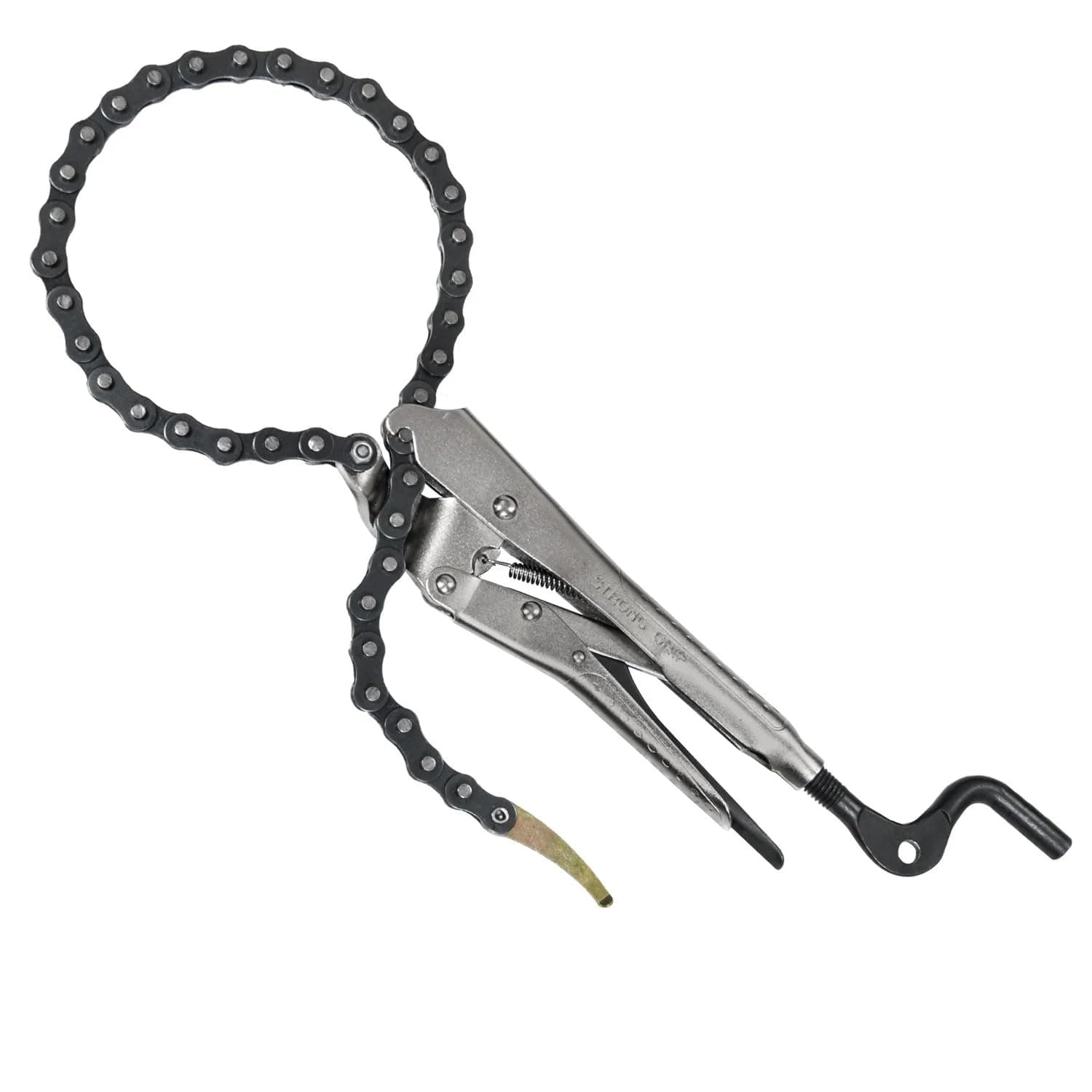 Strong Hand Tools PFC1036 Locking Chain Pliers, Removable 36 Chain, Hold Up To 10.5" Diameter Pipe, Unique Easy Open Crank Handle, Quick Release Trigger